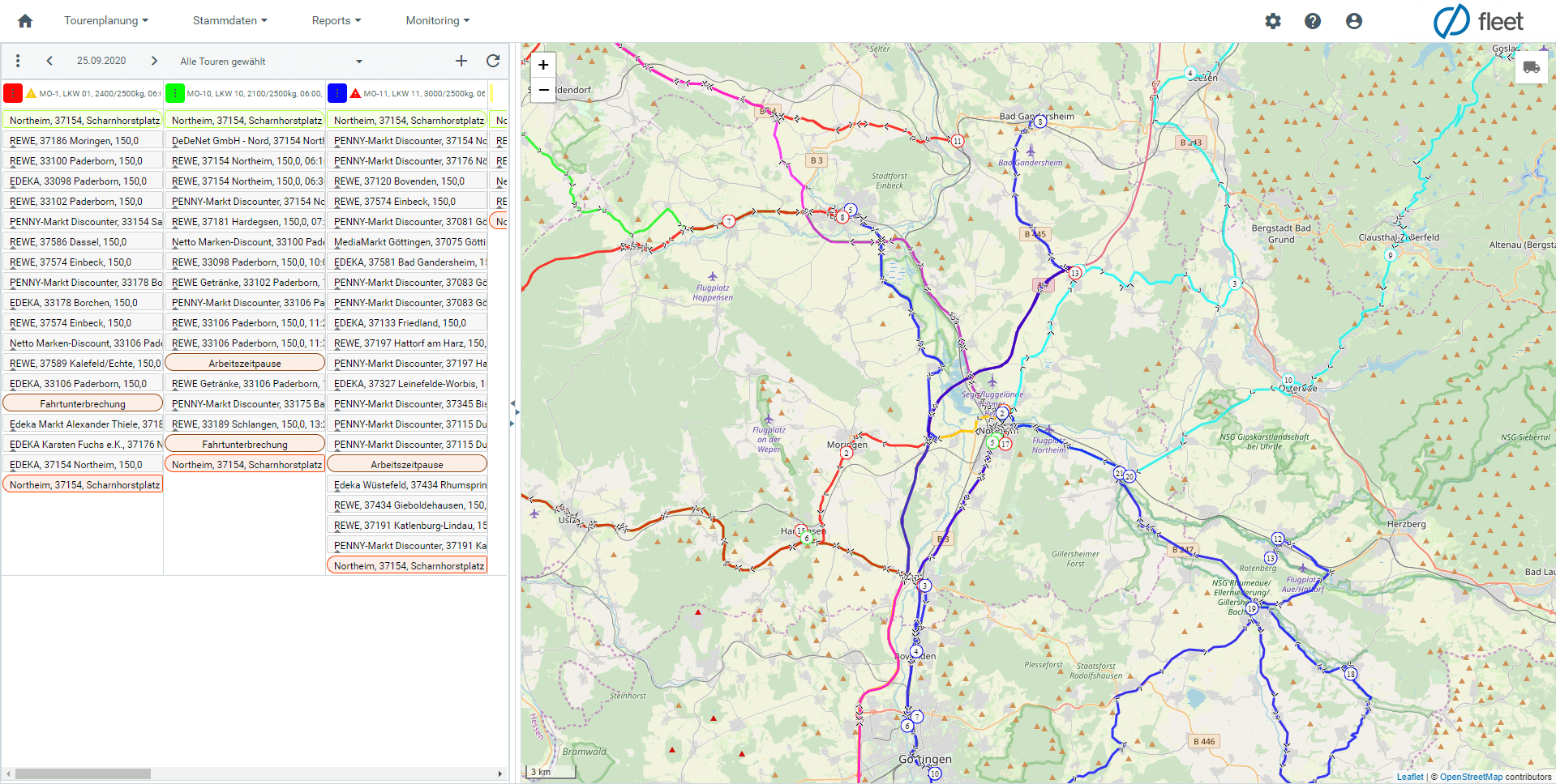 Tourenplanung DeDeFleet